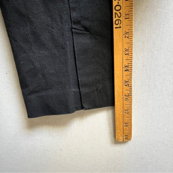 Ted Baker London classic black flat front cotton trousers Sz 31 - Picture 10 of 13